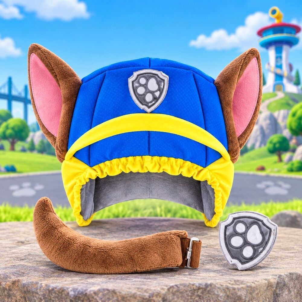 NewPaw Patrol Chase Adult Teen Costume Accessory Kit Ears Tail Badge Halloween